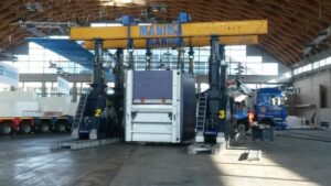 posizionamento pressa