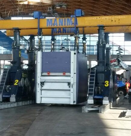 posizionamento pressa